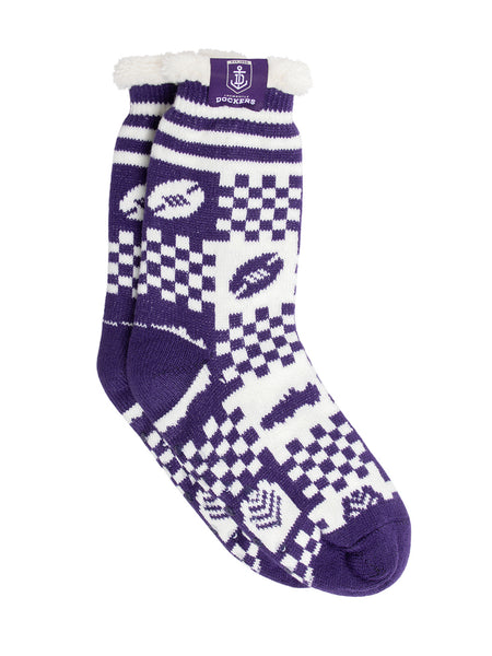 Fremantle Dockers Sherpa Fleece Socks