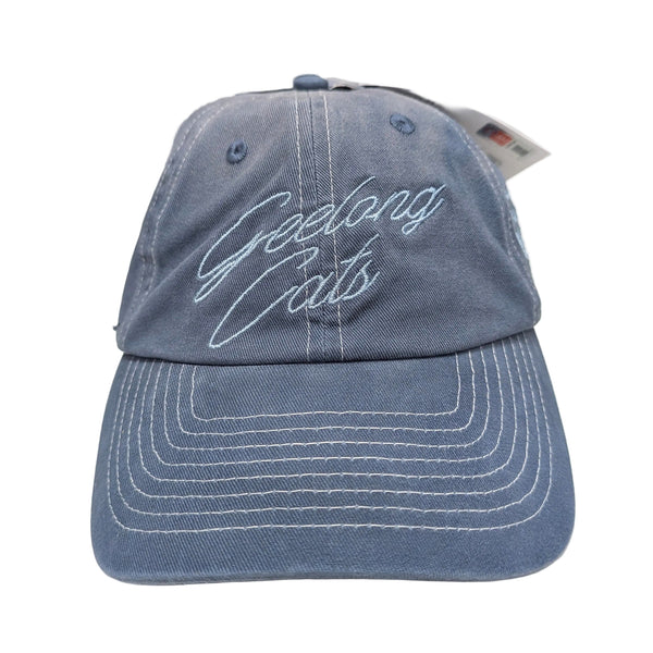 Geelong Cats Mens Adults Sunbleached Dad Cap