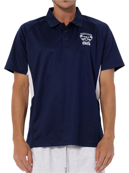 Geelong Cats Mens Adults Active Polo Shirt