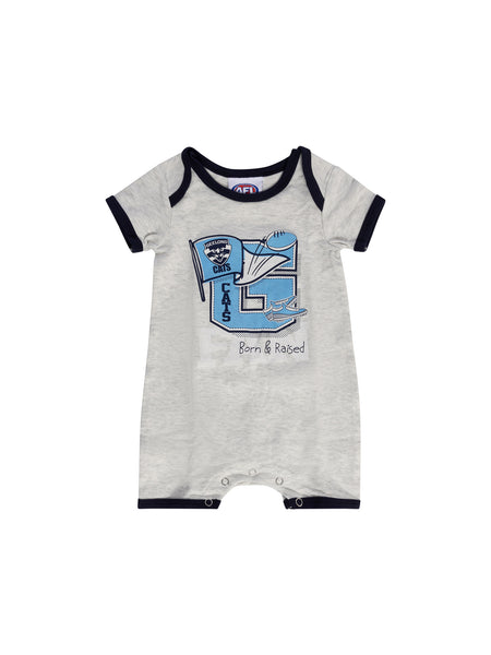 Geelong Cats Baby Infants Footy Fan Romper Bib Booties Gift Set