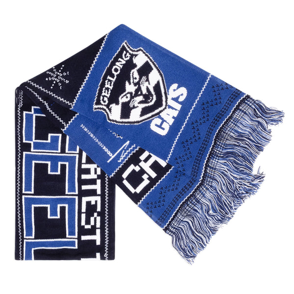 Geelong Cats Mens Adults Winter Wonderland Ugly Scarf