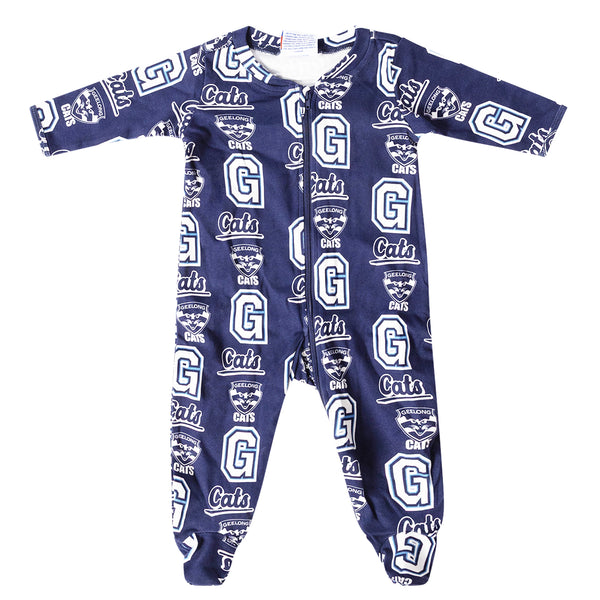 Geelong Cats AFL Baby Infant Coverall Romper Onesie