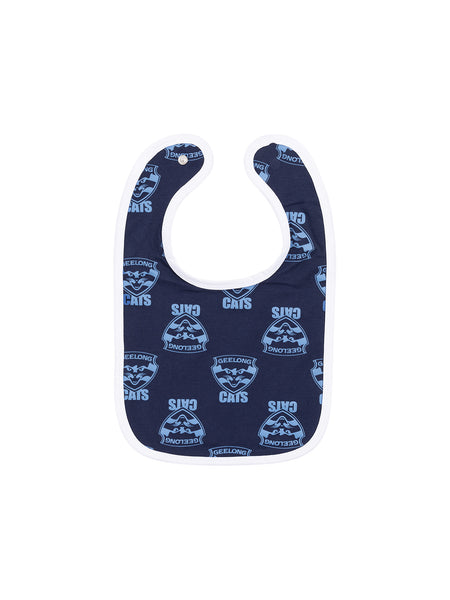 Geelong Cats Babies Infants 2 Pack Bib Set