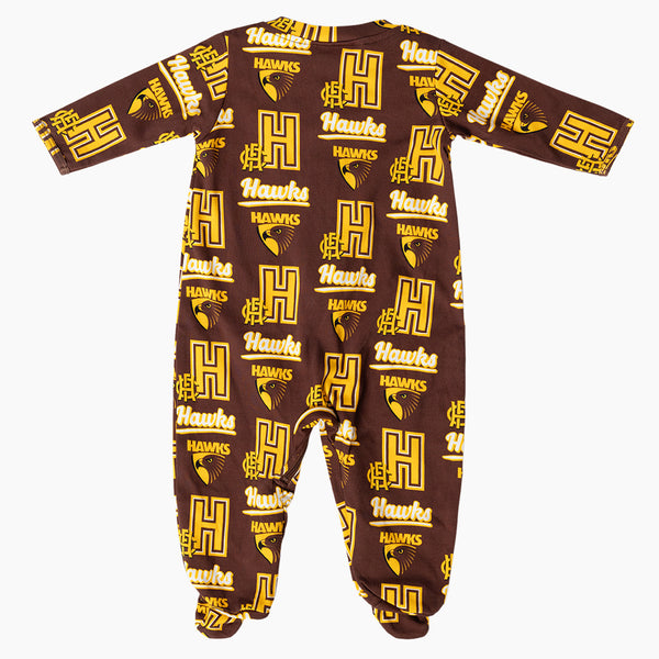 Hawthorn Hawks AFL Baby Infant Coverall Romper Onesie