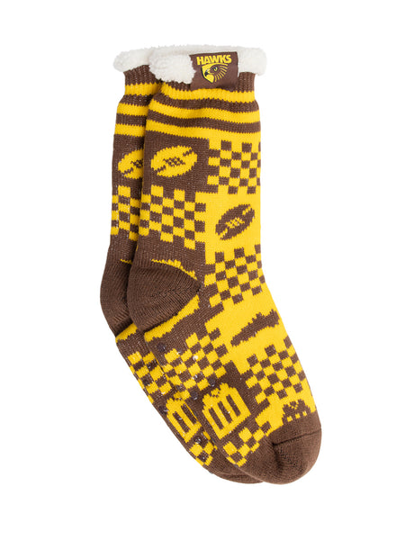 Hawthorn Hawks Sherpa Fleece Socks