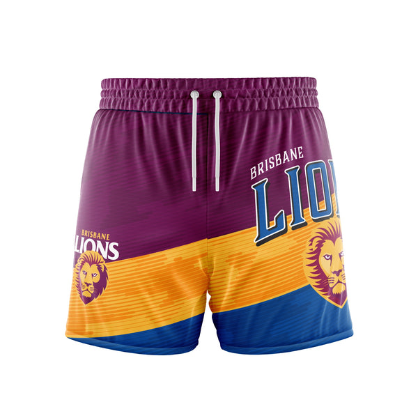 Brisbane Lions Youth Kids Barrel Boardies Board Shorts