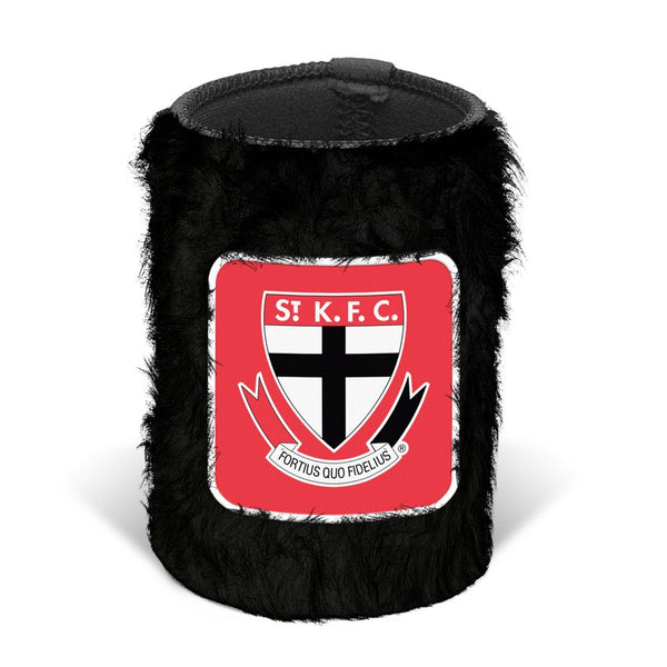 St Kilda Saints Fluffy Can Cooler Stubby Holder