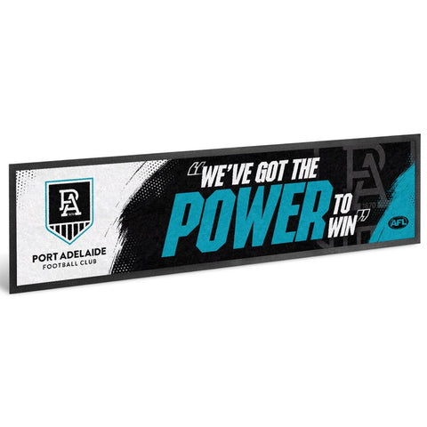 Port Adelaide Power AFL Bar Runner