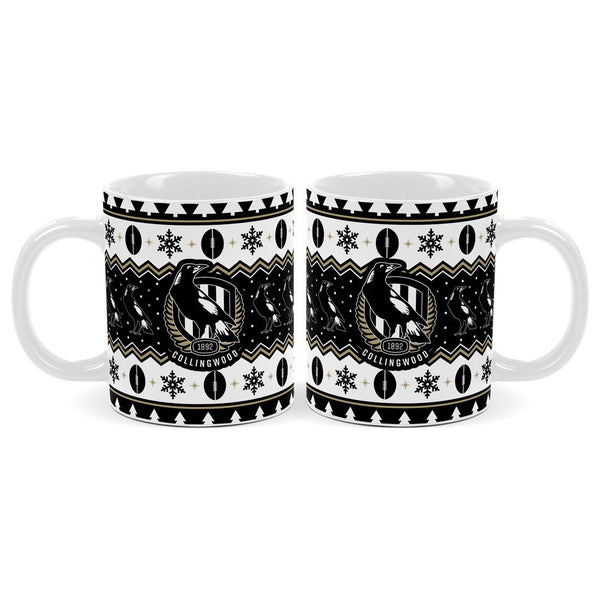 Collingwood Magpies AFL Christmas Mug
