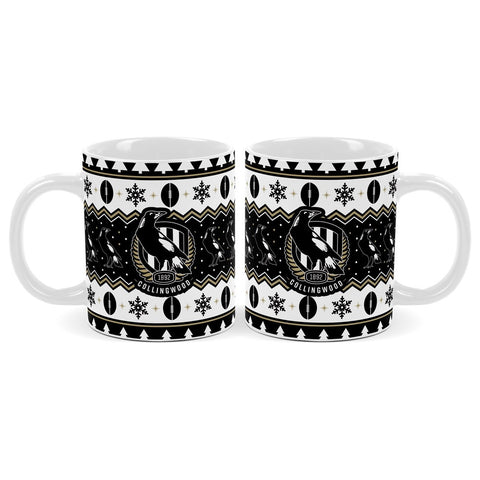 Collingwood Magpies AFL Christmas Mug