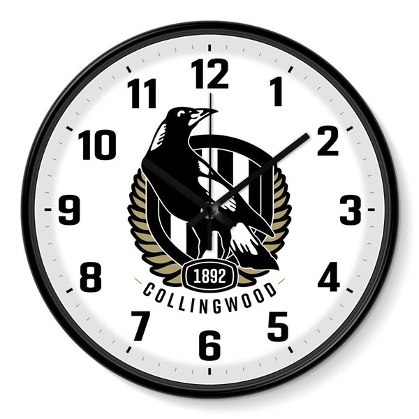 Collingwood Magpies 30cm Team Logo Wall Clock