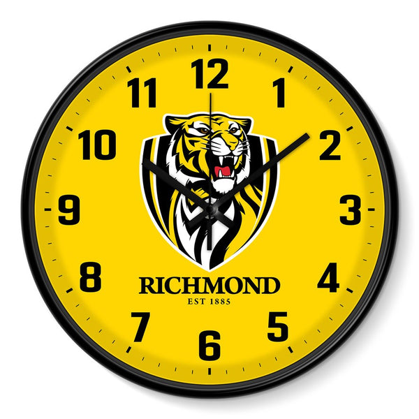 Richmond Tigers 30cm Team Logo Wall Clock