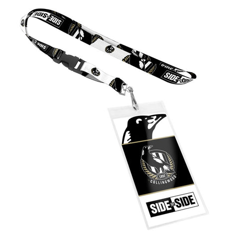 Collingwood Magpies Lanyard with Card Pocket