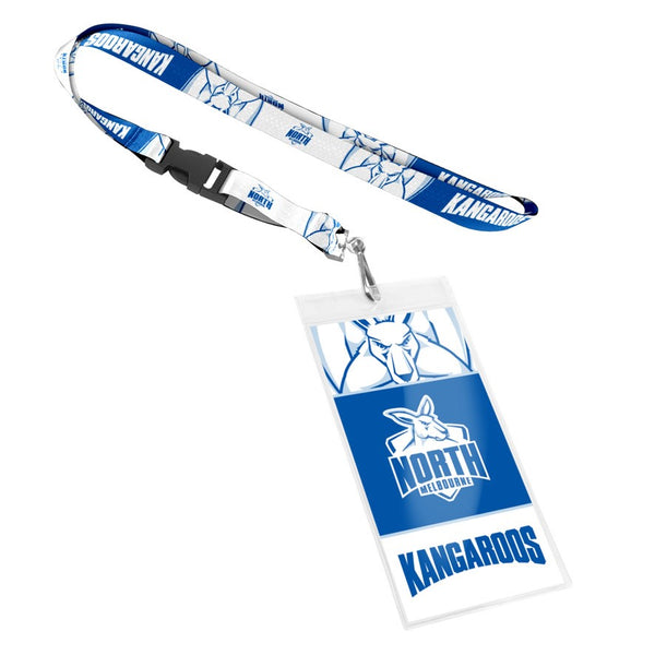 North Melbourne Kangaroos Lanyard with Card Pocket