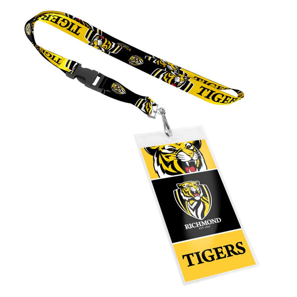 Richmond Tigers Lanyard with Card Pocket