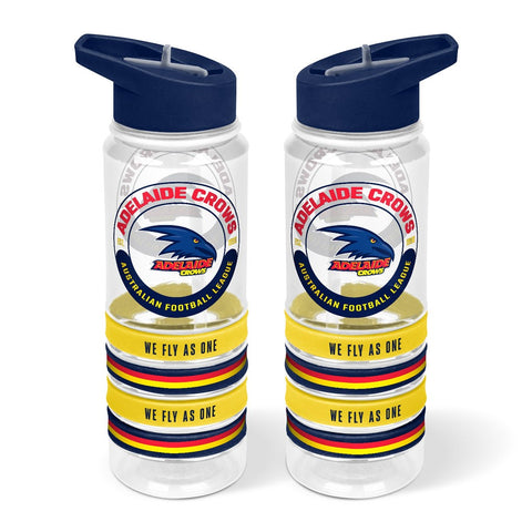 Adelaide Crows Tritan Bottle with Rubber Bands