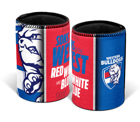 Western Bulldogs Team Song Can Cooler Stubby Holder