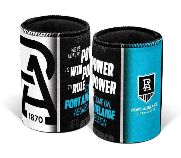 Port Adelaide Power Team Song Can Cooler Stubby Holder