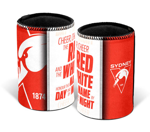 Sydney Swans Team Song Can Cooler Stubby Holder