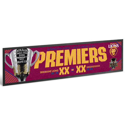 PREORDER - Brisbane Lions 2024 Premiers Score Bar Runner PH1