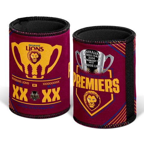 PREORDER - Brisbane Lions 2024 Premiers Score Can Cooler PH1