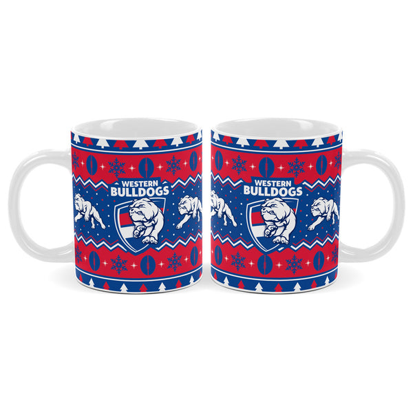 Western Bulldogs AFL Christmas Mug