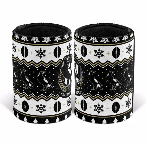 Collingwood Magpies AFL Christmas Can Cooler