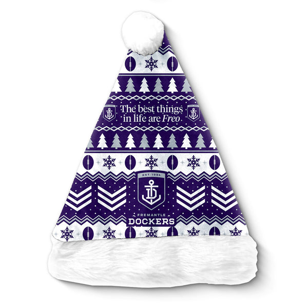 Fremantle Dockers AFL Christmas Santa Hat