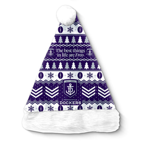 Fremantle Dockers AFL Christmas Santa Hat