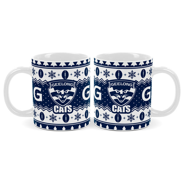 Geelong Cats AFL Christmas Mug