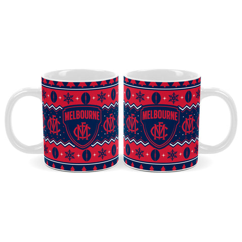 Melbourne Demons AFL Christmas Mug