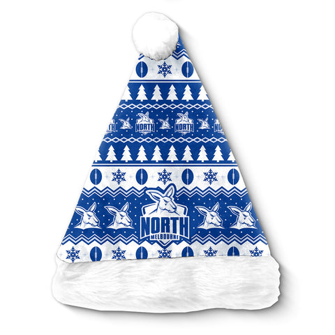 North Melbourne Kangaroos AFL Christmas Santa Hat