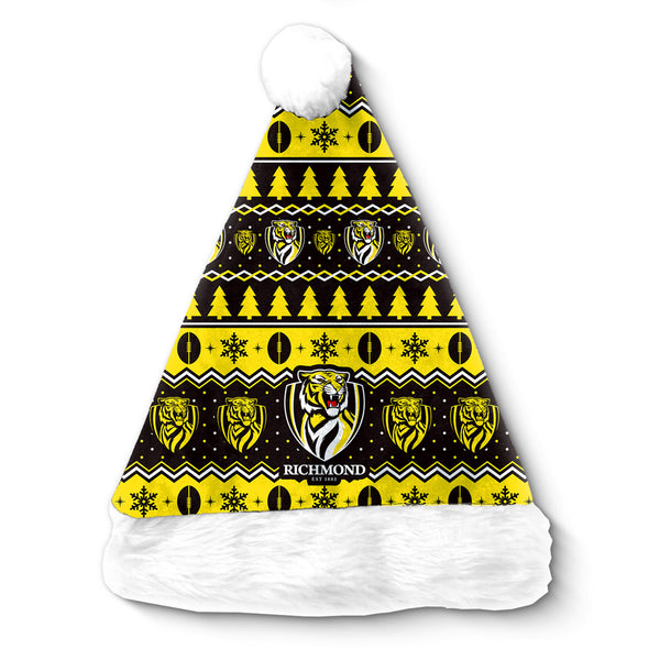 Richmond Tigers AFL Christmas Santa Hat