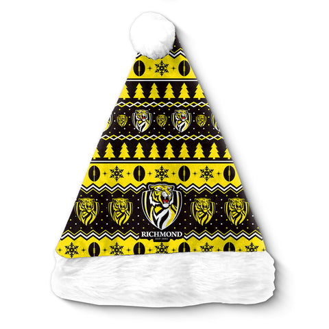 Richmond Tigers AFL Christmas Santa Hat