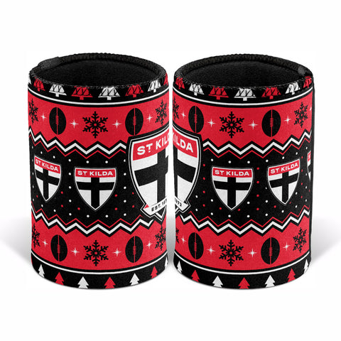 St Kilda Saints AFL Christmas Can Cooler