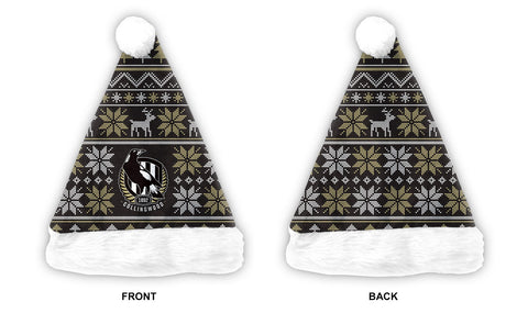 Collingwood Magpies Mens Adults Christmas Santa Hat