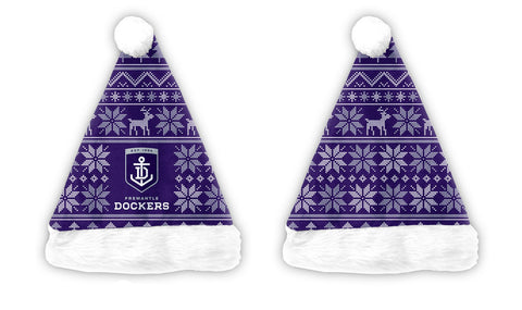 Fremantle Dockers Mens Adults Christmas Santa Hat