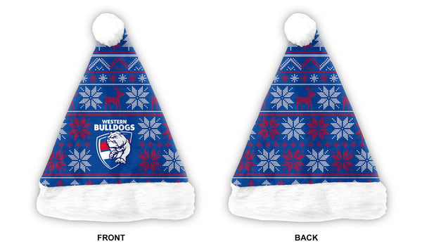 Western Bulldogs Mens Adults Christmas Santa Hat