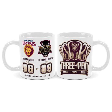 Brisbane Lions 2026 Premiers Score Ceramic Mug PH1