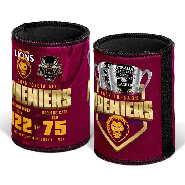 Brisbane Lions 2025 Premiers Score Baseless Can Cooler PH1