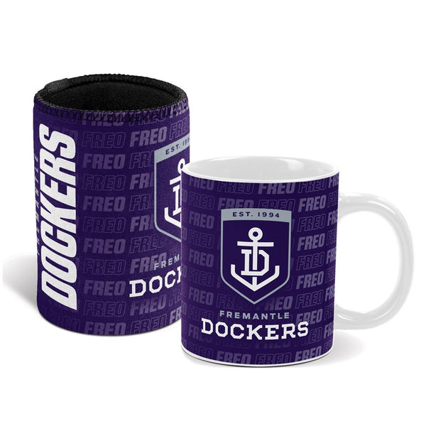Fremantle Dockers AFL Mug and Can Cooler