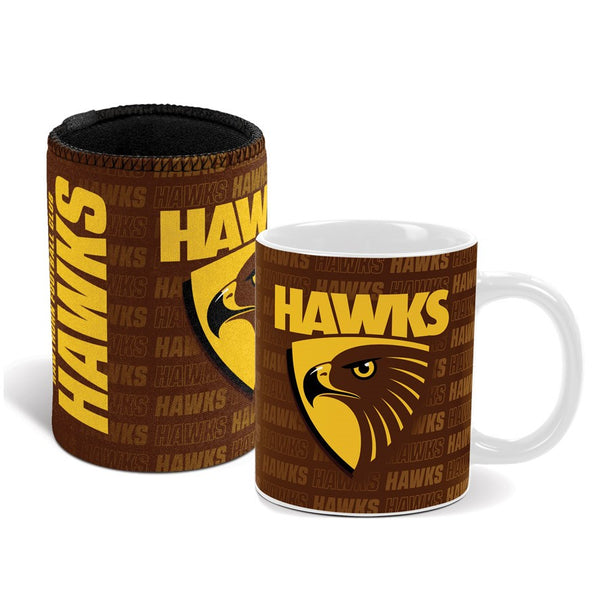Hawthorn Hawks AFL Mug and Can Cooler
