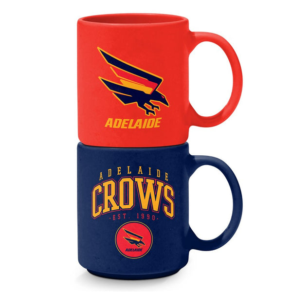 Adelaide Crows Set of 2 Stackable Mugs