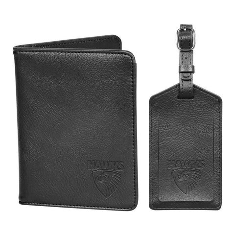 Hawthorn Hawks PU Leather Passport Holder and Luggage Tag