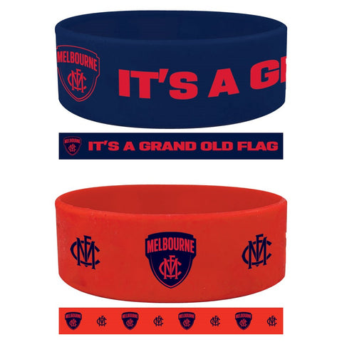 Melbourne Demons Set of 2 Supporter Wristbands