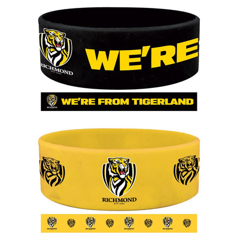 Richmond Tigers Set of 2 Supporter Wristbands