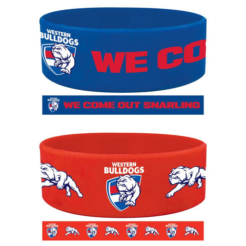 Western Bulldogs Set of 2 Supporter Wristbands