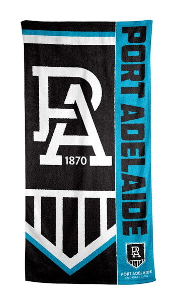 Port Adelaide Power Beach Bath Towel