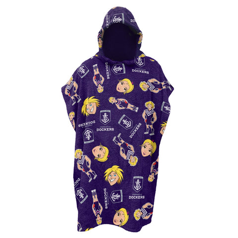 Fremantle Dockers Kids Youth Hooded Beach Towel