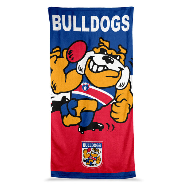 Western Bulldogs Mascot Jumbo Beach Bath Towel